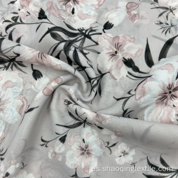 Textil de gasa de impresión floral tejida 100% poliéster